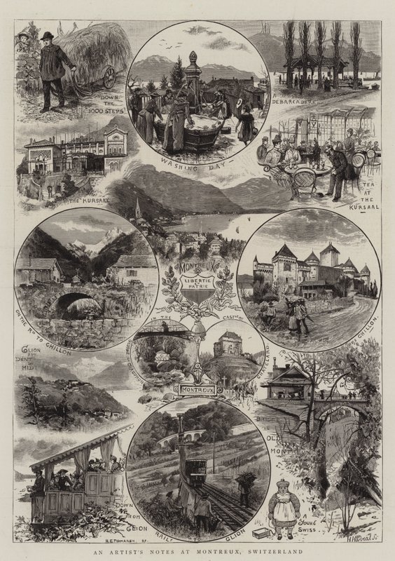 Notas de un Artista en Montreux, Suiza de Henry Edward Tidmarsh