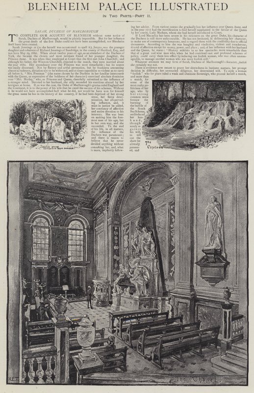 Palacio de Blenheim Ilustrado de Henry Edward Tidmarsh