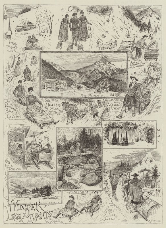 Invierno en Les Avants de Henry Edward Tidmarsh