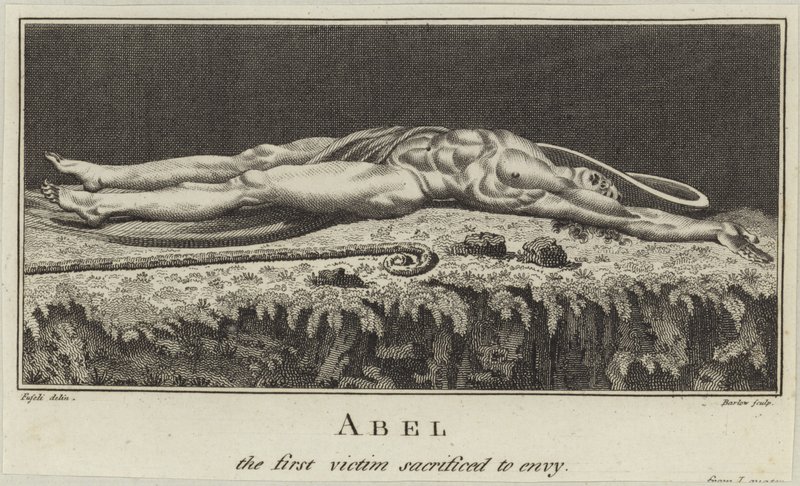 Abel, la primera víctima sacrificada por la envidia de Johann Heinrich Füssli