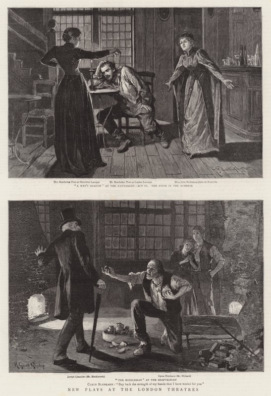 Nuevas Obras en los Teatros de Londres de Henry Gillard Glindoni