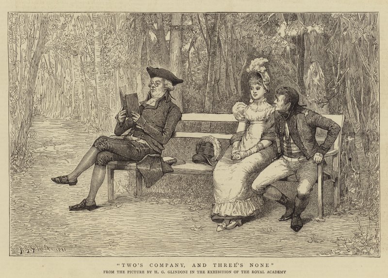 Dos son compañía, tres son multitud de Henry Gillard Glindoni