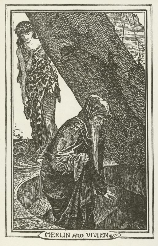 Merlín y Vivien de Henry Justice Ford