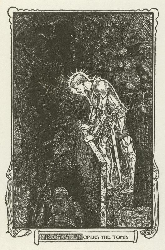 Sir Galahad abre la tumba de Henry Justice Ford