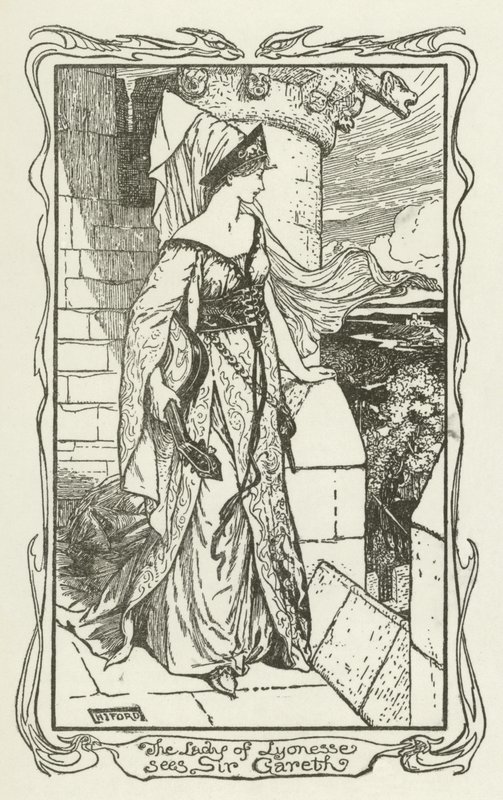 La Dama de Lyonesse ve a Sir Gareth de Henry Justice Ford
