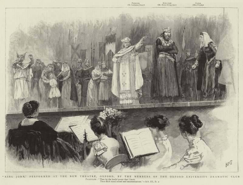 Rey Juan, representado en el Nuevo Teatro, Oxford, por los miembros del Club Dramático de la Universidad de Oxford de Henry Marriott Paget