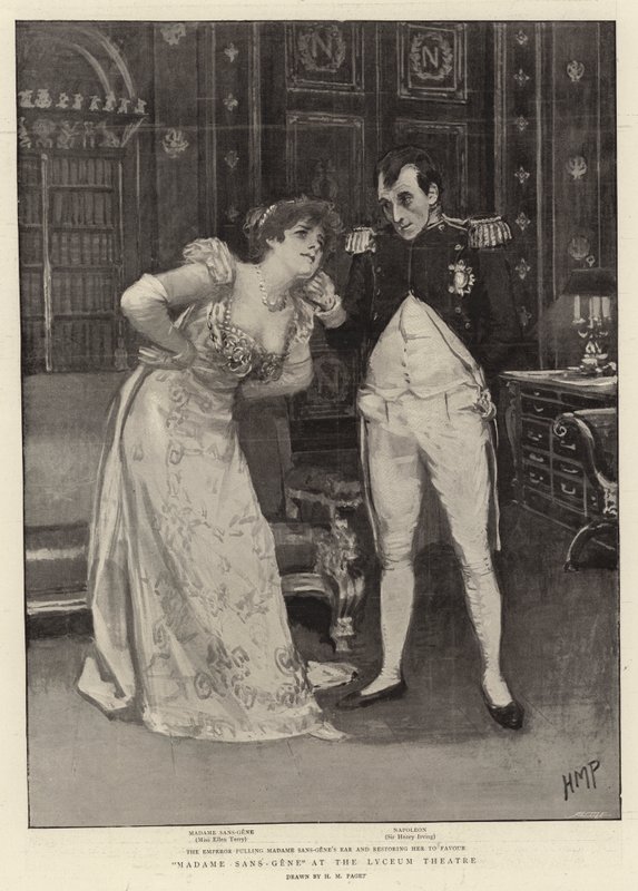 Madame Sans-Gene en el Teatro Lyceum de Henry Marriott Paget