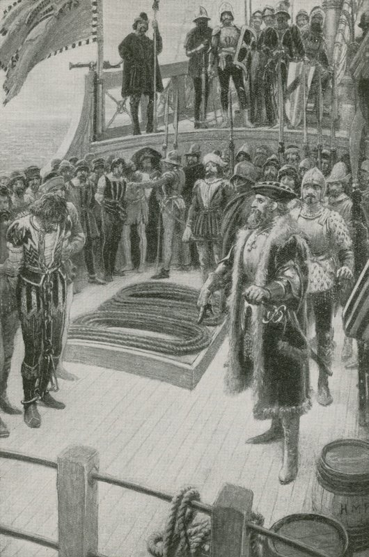 Magallanes sofoca el motín de Henry Marriott Paget