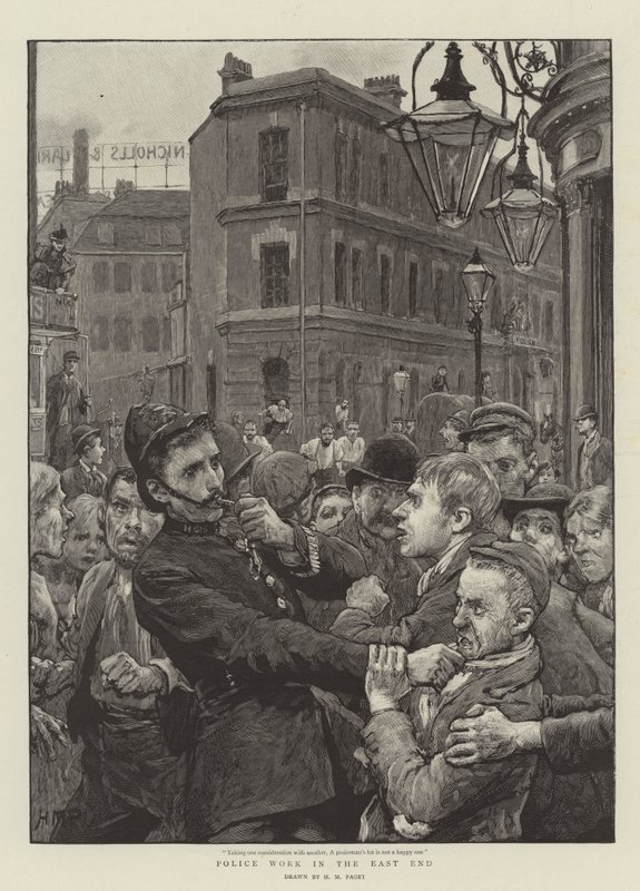 Trabajo policial en el East End de Henry Marriott Paget