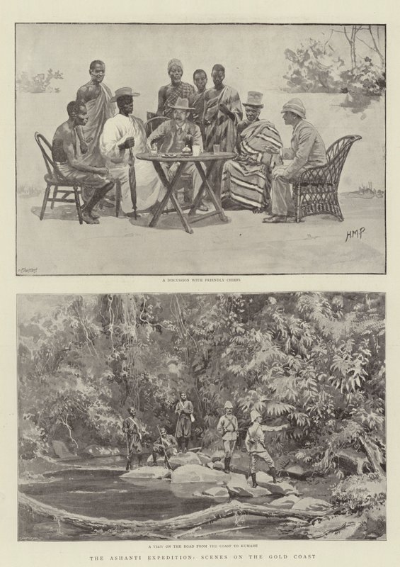 La Expedición Ashanti, Escenas en la Costa de Oro de Henry Marriott Paget