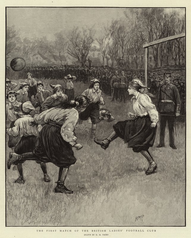 El primer partido del Club de Fútbol de Damas Británicas de Henry Marriott Paget