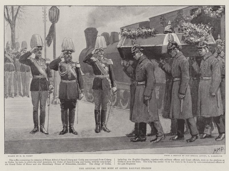 El difunto Príncipe Alfredo de Sajonia-Coburgo y Gotha de Henry Marriott Paget