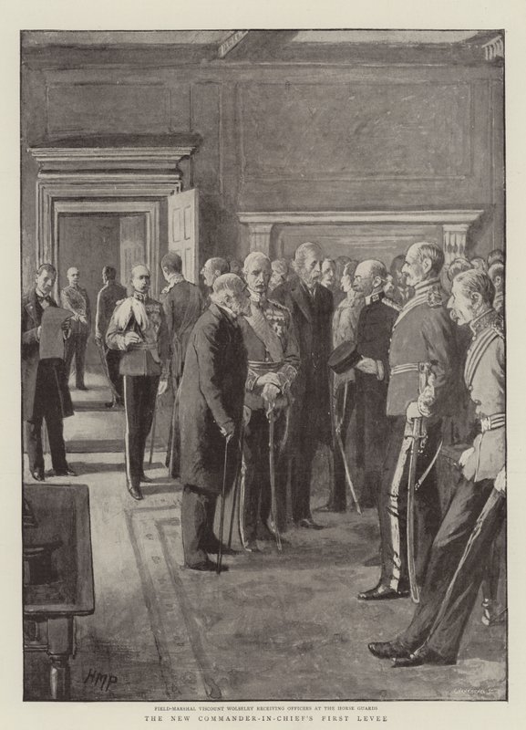 El primer recibimiento del nuevo Comandante en Jefe de Henry Marriott Paget