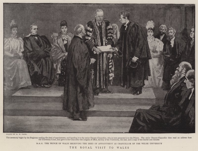 La visita real a Gales de Henry Marriott Paget