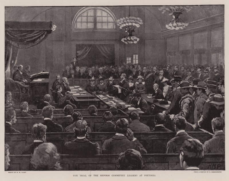 El juicio de los líderes del Comité de Reforma en Pretoria de Henry Marriott Paget