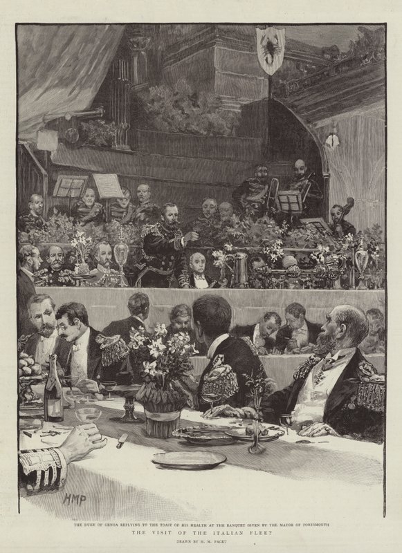 La visita de la flota italiana de Henry Marriott Paget