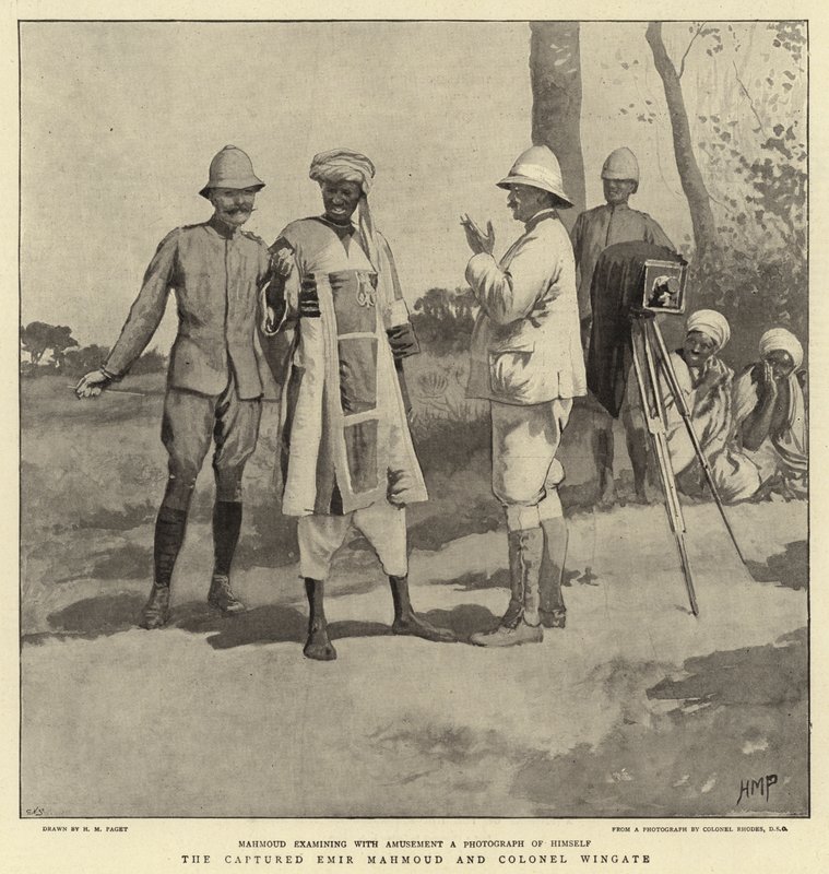 El Emir Mahmoud capturado y el Coronel Wingate de Henry Marriott Paget