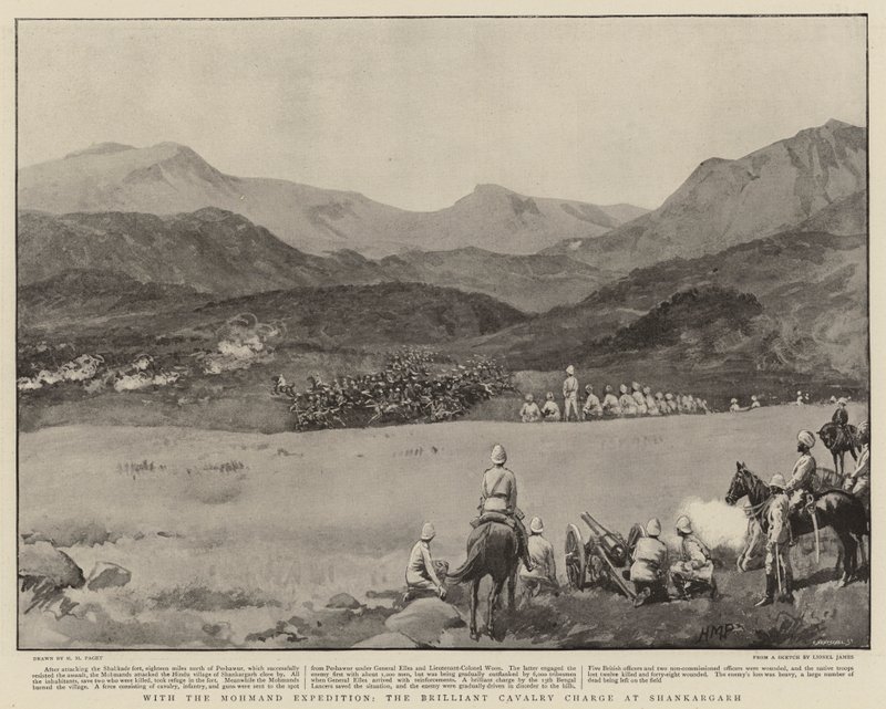 Con la Expedición Mohmand, la brillante carga de caballería en Shankargarh de Henry Marriott Paget