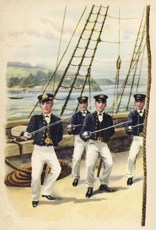 El futuro rey Jorge V como cadete naval, 1877 de Henry Payne