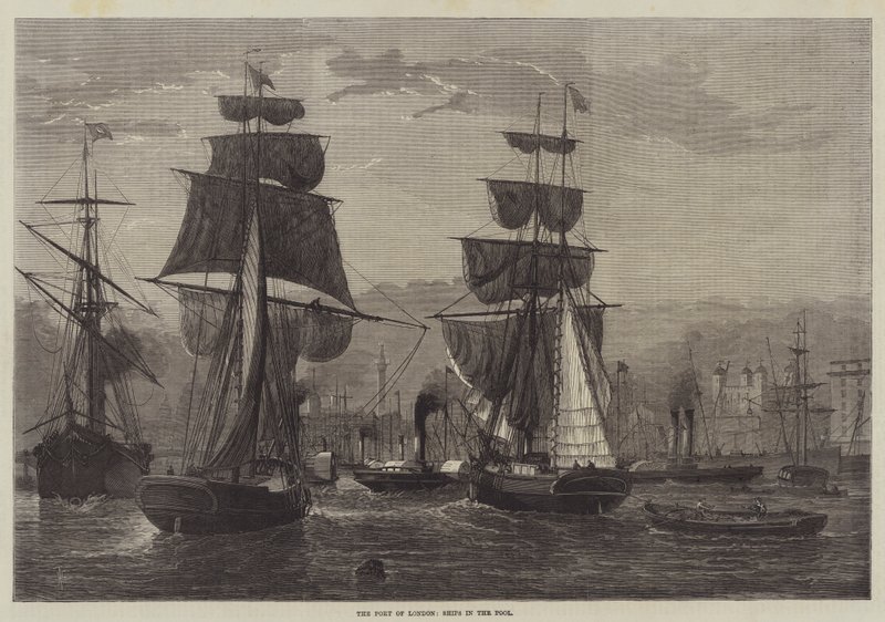 El Puerto de Londres, Barcos en la Piscina de Henry Spernon Tozer