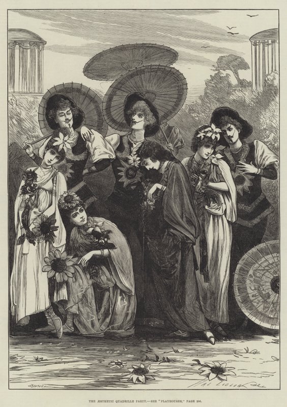 La fiesta del cuadrille estético de Henry Stephen Ludlow