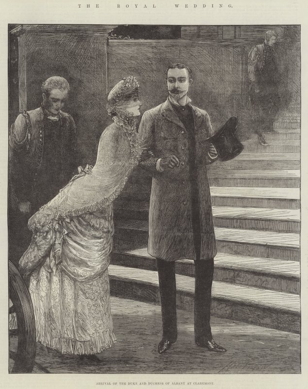 La Boda Real, llegada del Duque y la Duquesa de Albany a Claremont de Henry Stephen Ludlow