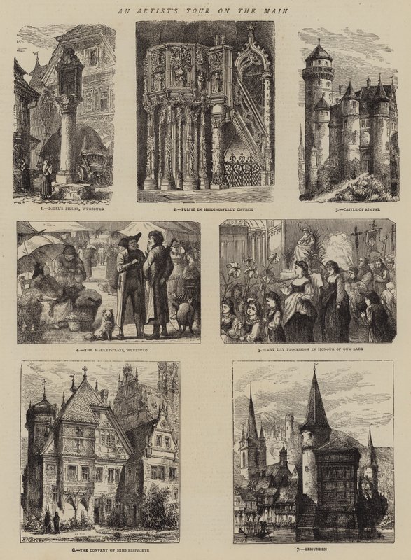 El tour de un artista en el Main de Henry William Brewer