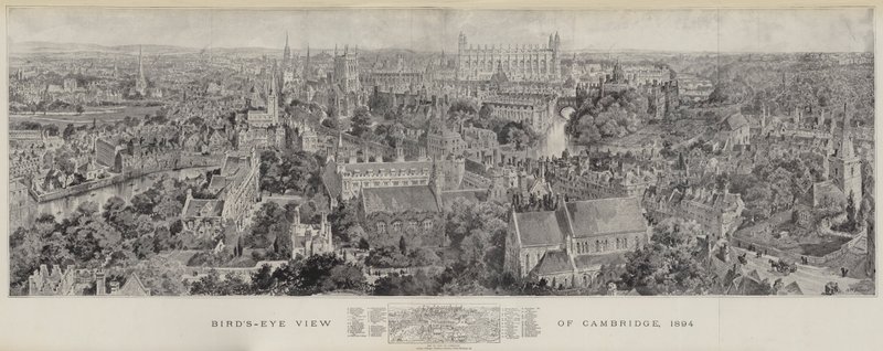 Vista aérea de Cambridge, 1894 de Henry William Brewer