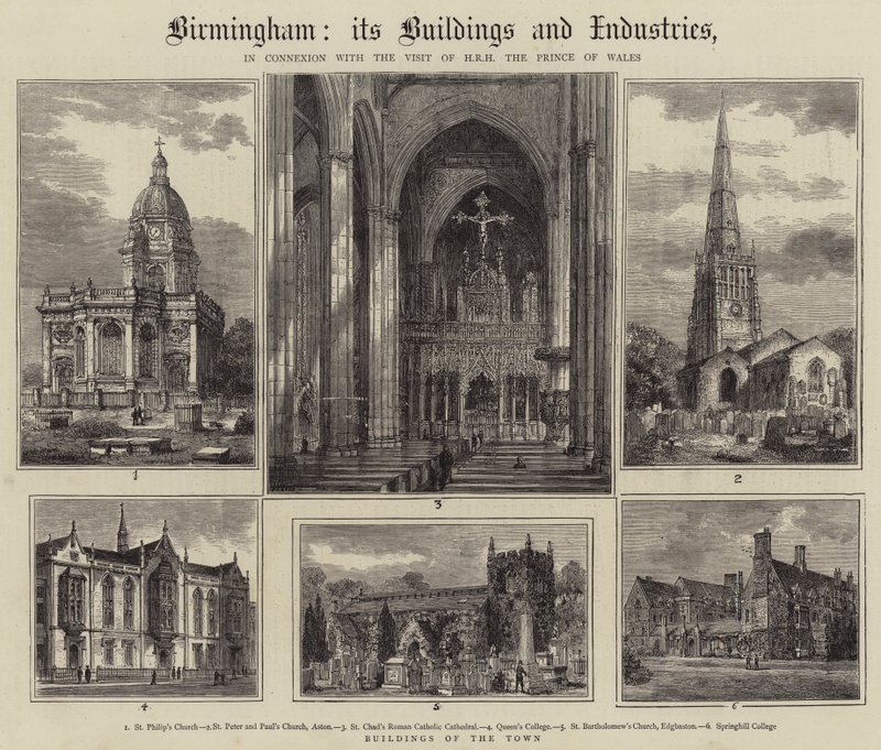 Birmingham, sus Edificios e Industrias de Henry William Brewer