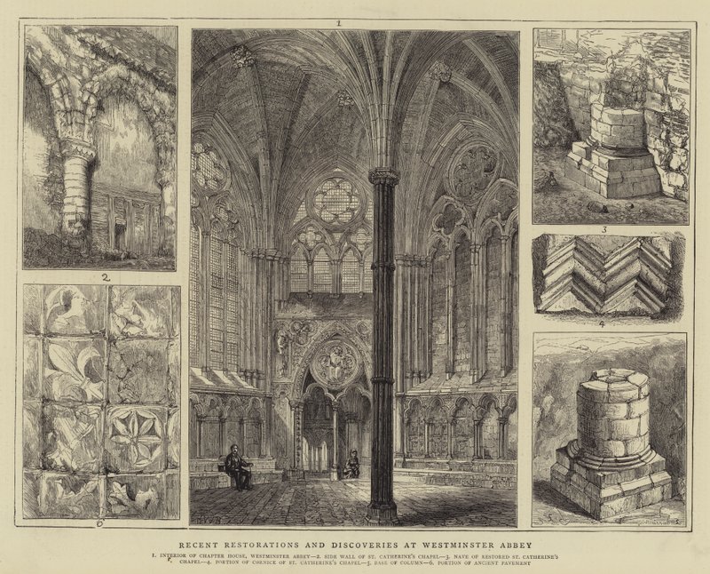 Restauraciones y descubrimientos recientes en la Abadía de Westminster de Henry William Brewer