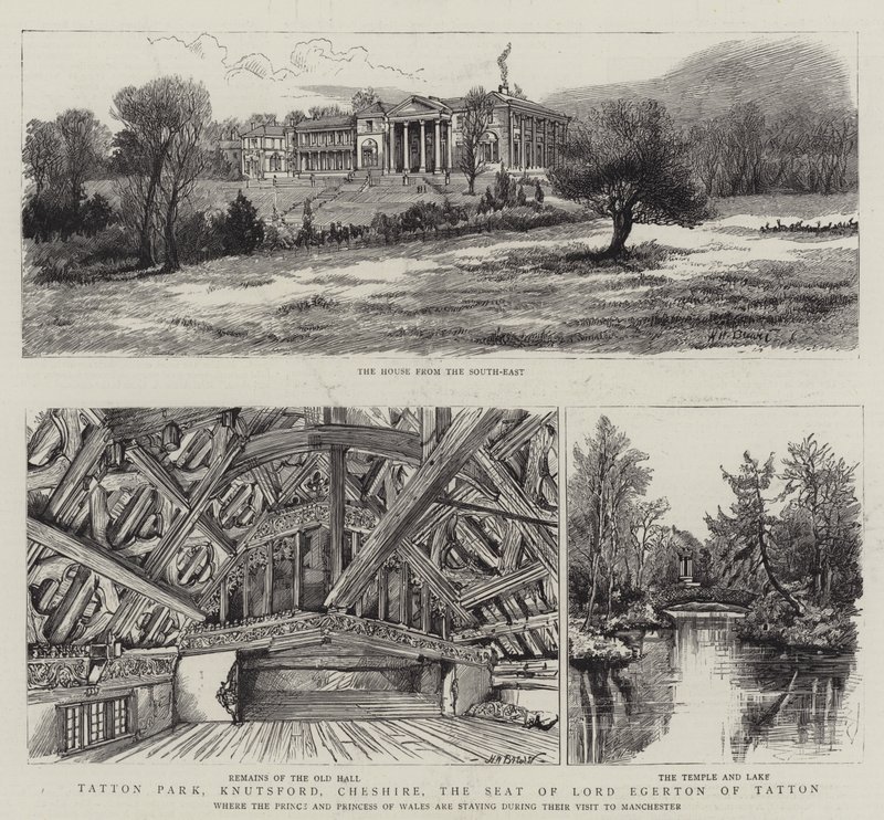 Tatton Park, Knutsford, Cheshire, la residencia de Lord Egerton de Tatton de Henry William Brewer