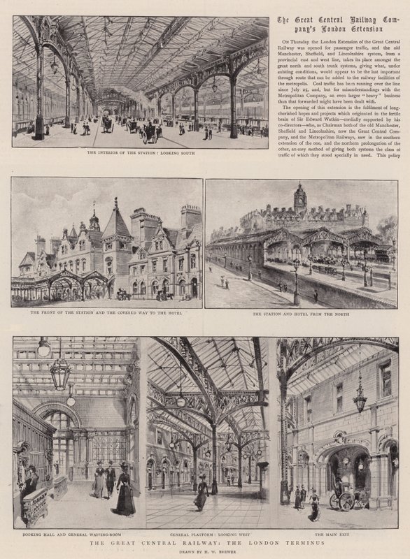 El Gran Ferrocarril Central, la terminal de Londres de Henry William Brewer