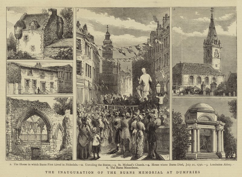 La inauguración del Memorial de Burns en Dumfries de Henry William Brewer