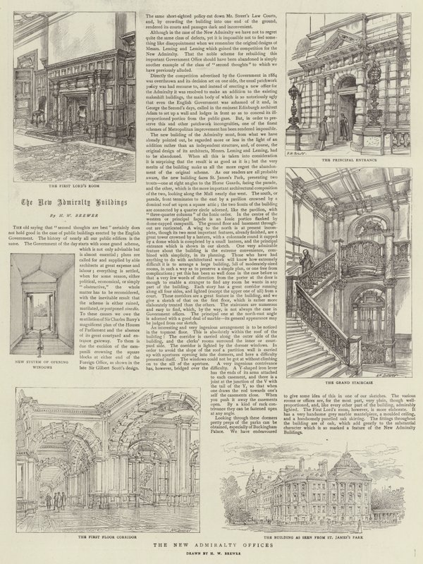 Las Nuevas Oficinas del Almirantazgo de Henry William Brewer