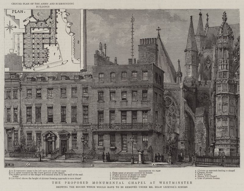 La capilla monumental propuesta en Westminster de Henry William Brewer