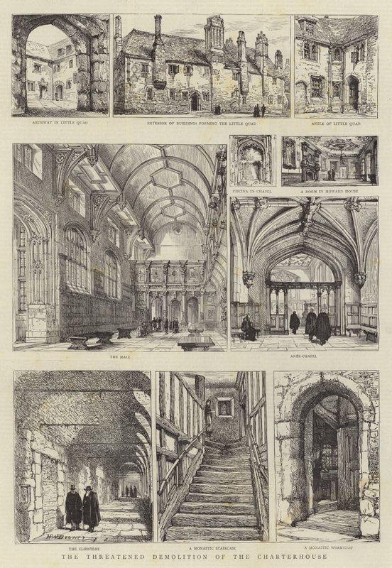 La Amenazada Demolición de la Charterhouse de Henry William Brewer