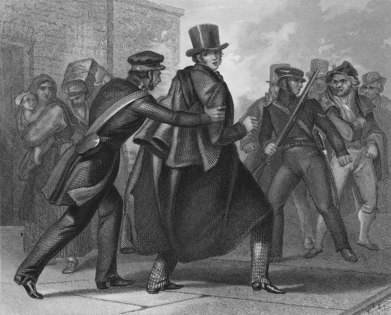 Arresto del líder político nacionalista irlandés William Smith O