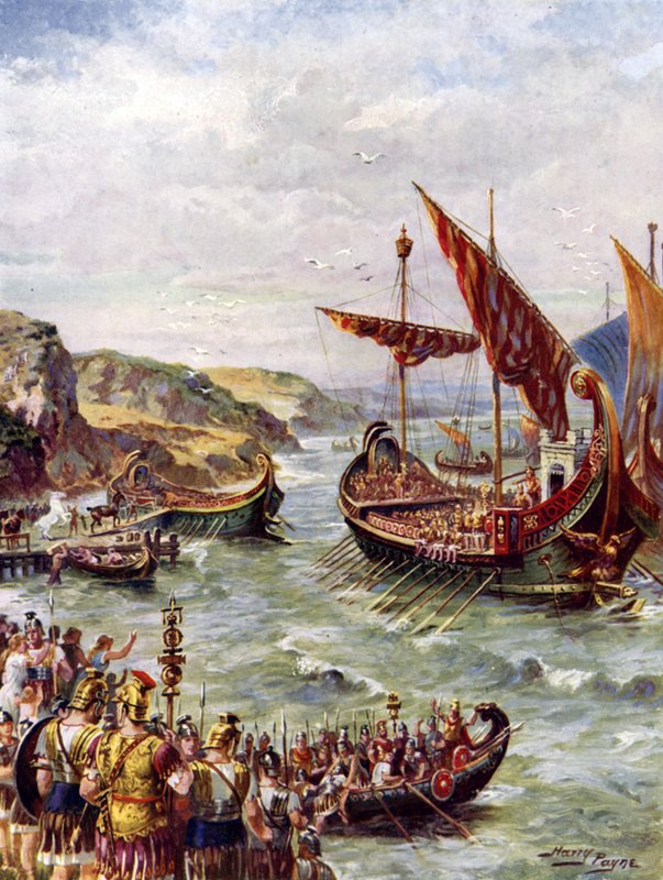 Salida de los romanos de Henry Payne