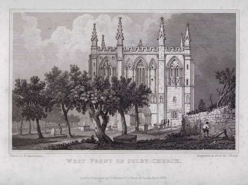 Fachada Oeste de la Iglesia de Selby de Henry (after) Gastineau