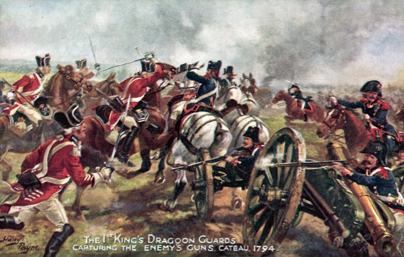 Los Dragones de la Guardia del Rey, Cateau, 25 de abril de 1794 de Henry A. Payne