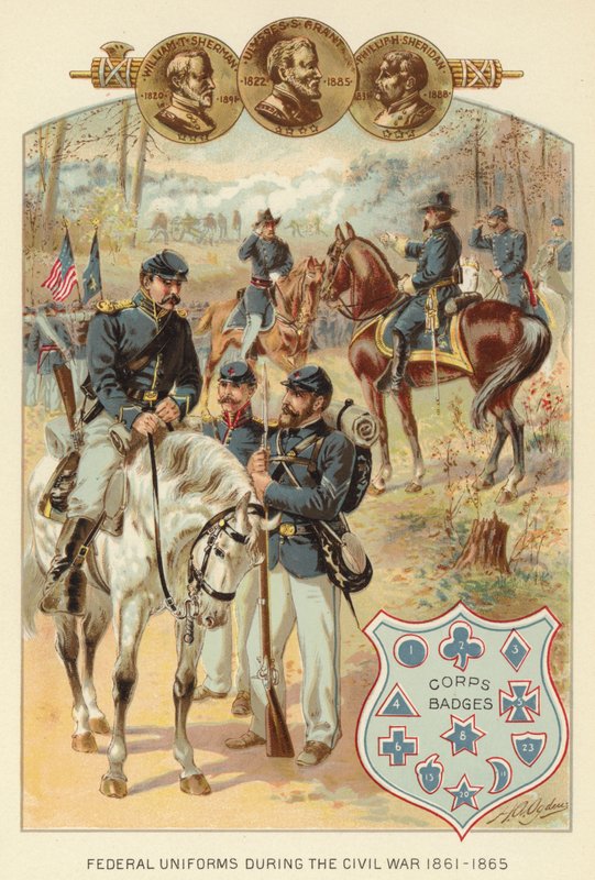 Uniformes federales durante la Guerra Civil 1861-1865 de Henry Alexander (after) Ogden
