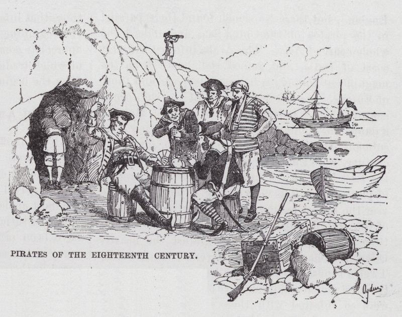 Piratas del Siglo XVIII (grabado) de Henry Alexander (after) Ogden