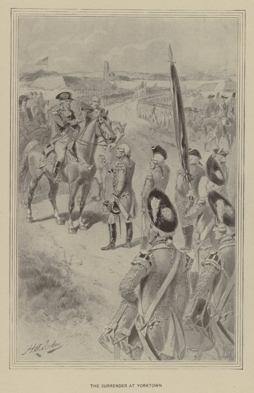 La rendición en Yorktown (litografía) de Henry Alexander (after) Ogden