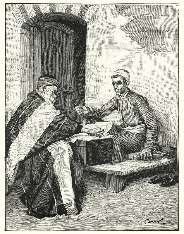 Un escritor oriental sellando una carta de Henry Andrew Harper