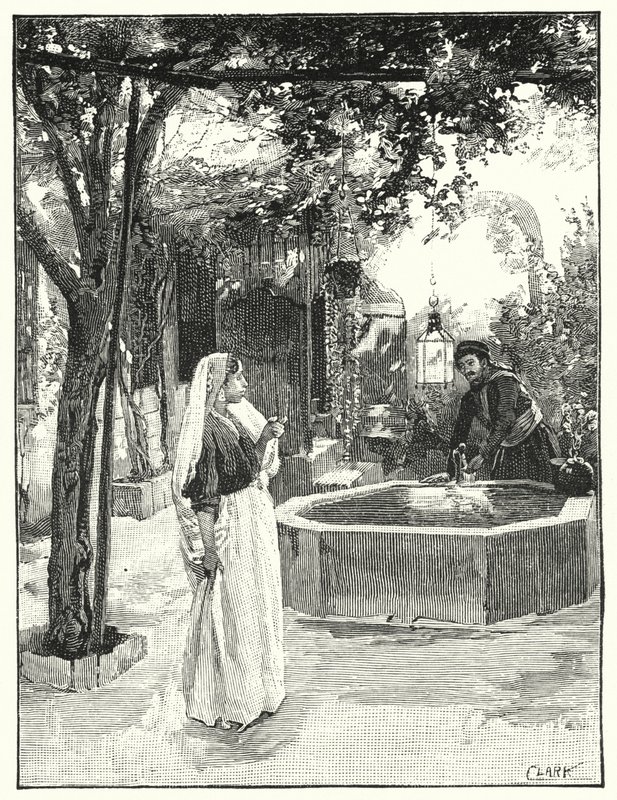 Patio de una casa en Damasco de Henry Andrew Harper