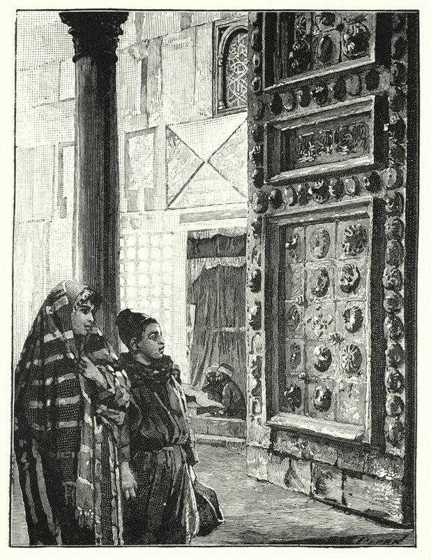 Puerta metálica de la Gran Mezquita en Damasco de Henry Andrew Harper