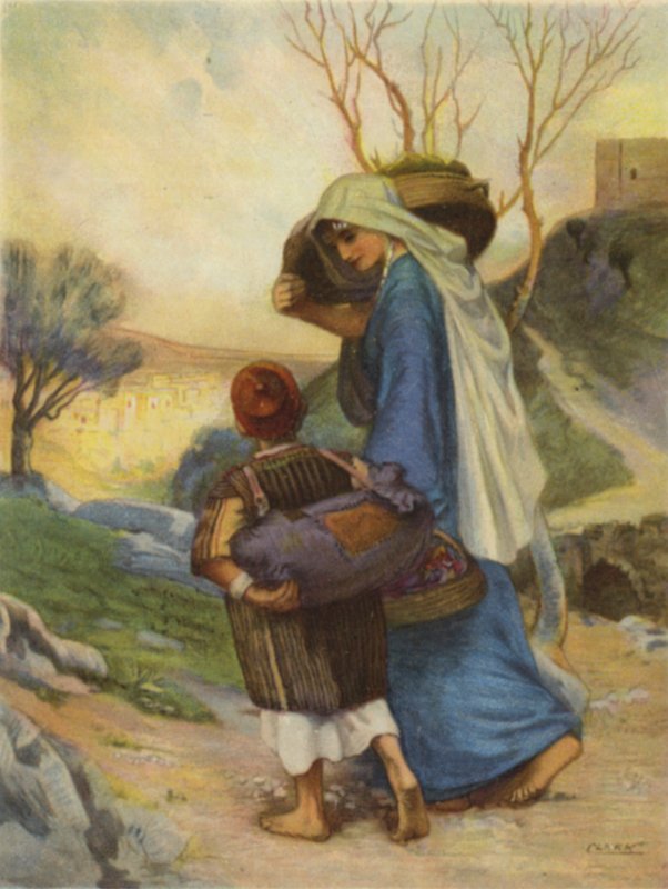 Mujer de Siloam llevando comida a casa de Henry Andrew Harper