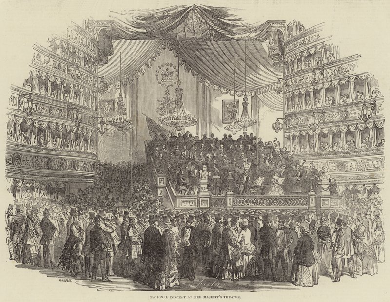 Concierto Nacional en el Teatro de Su Majestad de Henry Anelay
