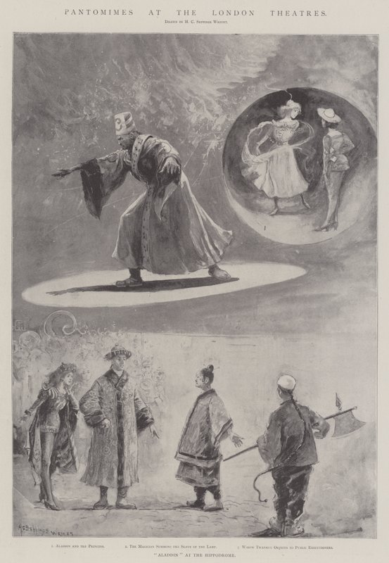 Pantomimas en los teatros de Londres de Henry Charles Seppings Wright