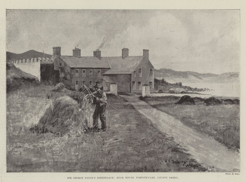 Lugar de nacimiento de Sir George White, Rock House, Portstewart, Condado de Derry de Henry Charles Seppings Wright